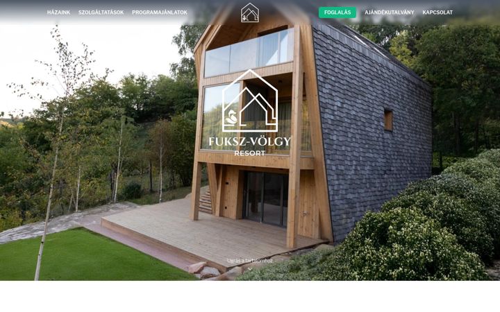 Screenshot of fukszvolgyresort.hu