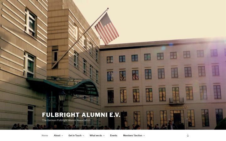 Ekraanipilt saidist fulbright-alumni.de