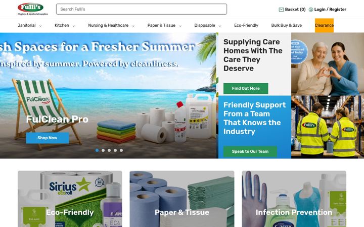 Screenshot of fulcare.co.uk