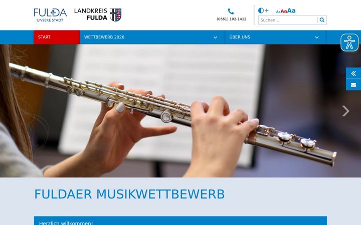 Ekraanipilt saidist fulda-musikwettbewerb.de