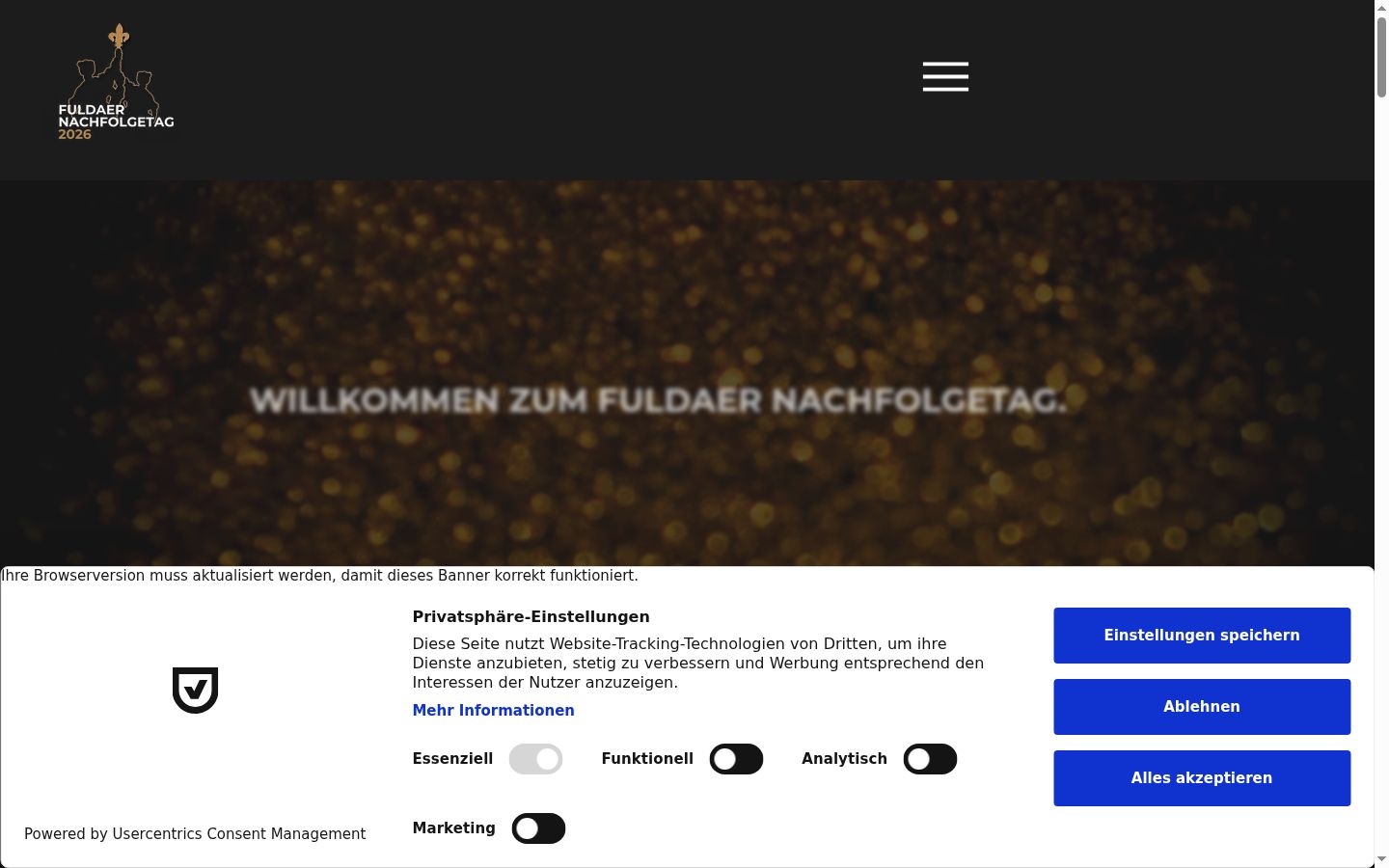 Sutikimo reklamjuostės, rodytos prieš bet kokią sąveiką, ekrano kopija