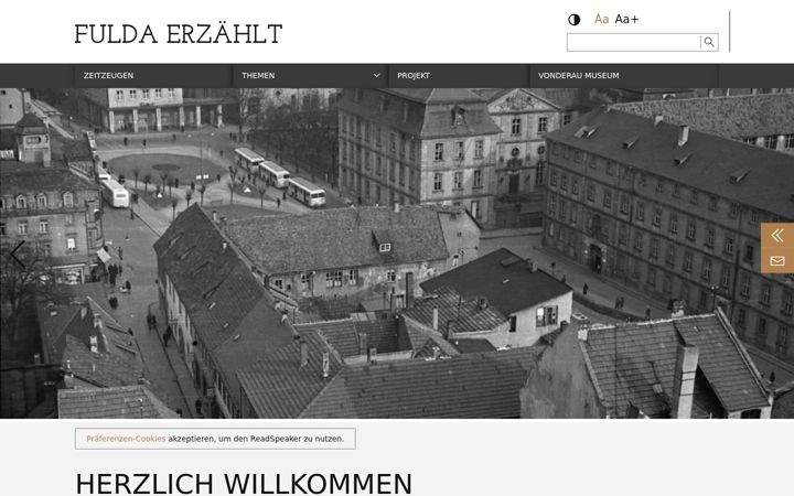Ekraanipilt saidist fuldaerzaehlt.de