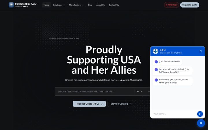 Screenshot of fulfillmentbyasap.com