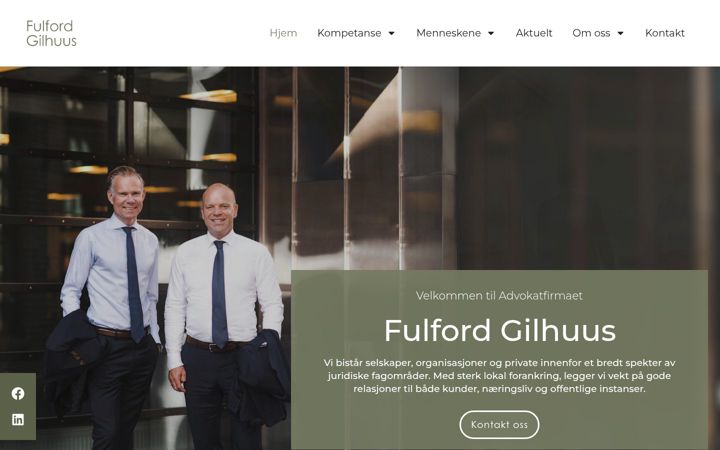Screenshot of fulfordgilhuus.no