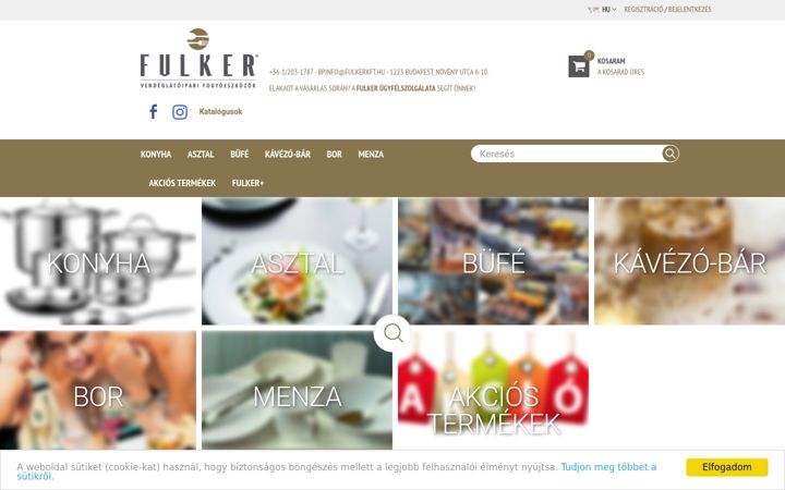 Screenshot of fulkerwebshop.hu