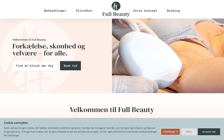 Screenshot of full-beauty.dk