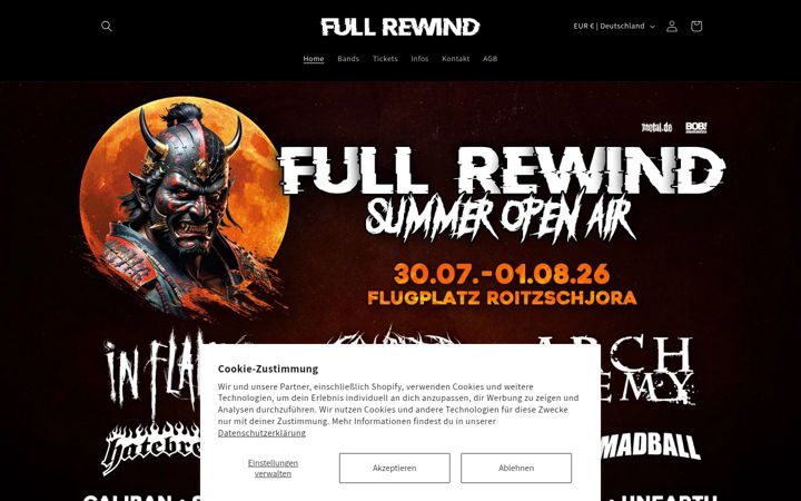 Screenshot of full-rewind.de