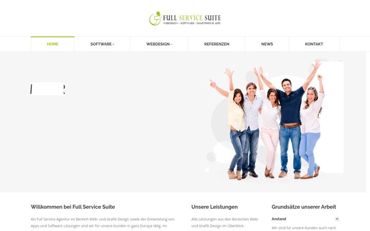 Screenshot of full-service-suite.de