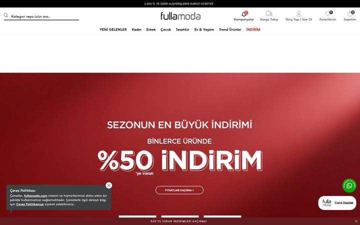 Screenshot of fullamoda.com
