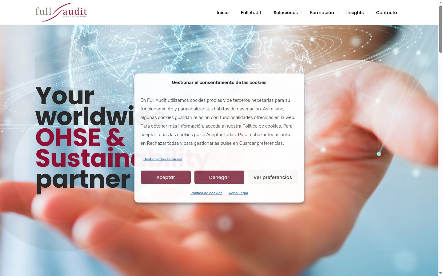 Sutikimo reklamjuostės, rodytos prieš bet kokią sąveiką, ekrano kopija