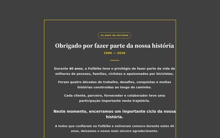 Screenshot of fullbike.com.br