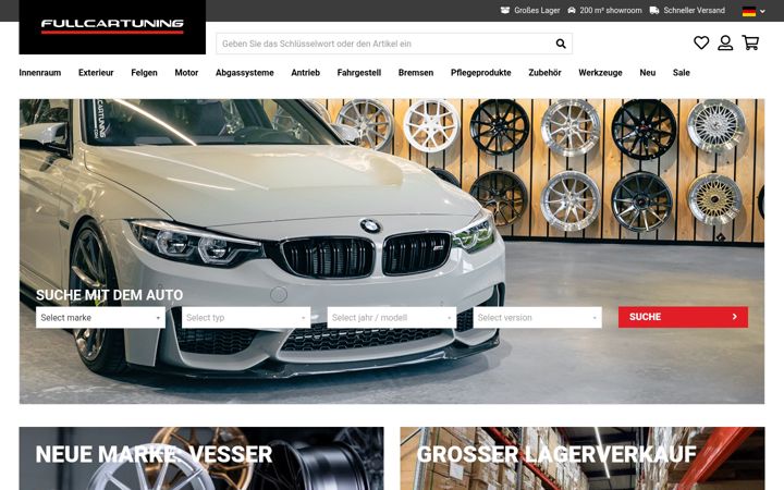 Screenshot of fullcartuning.de
