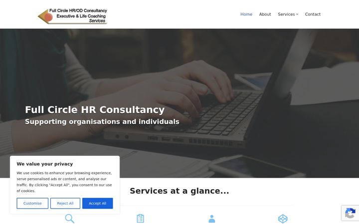 Screenshot of fullcirclehrconsultancy.co.uk