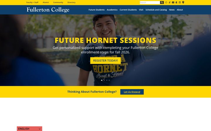 Screenshot of fullcoll.edu