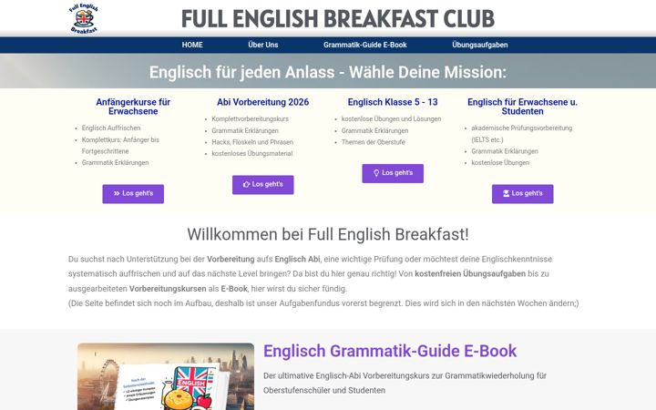 Screenshot of fullenglishbreakfastclub.com