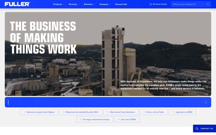 Screenshot of fuller-technologies.com