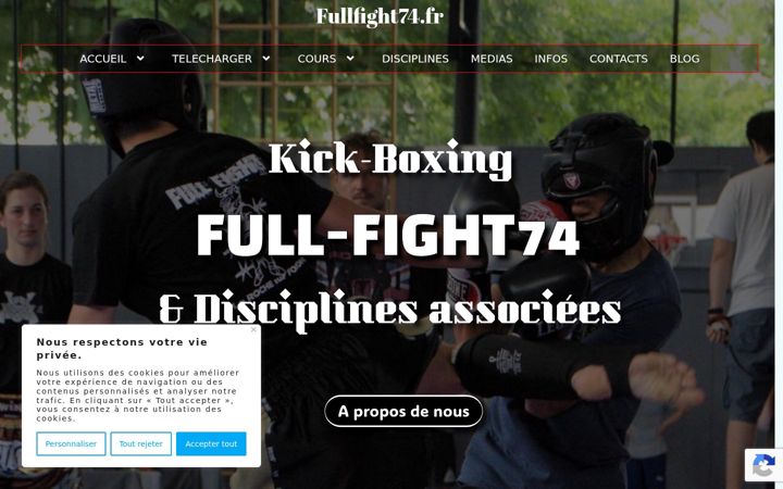 Screenshot of fullfight74.fr