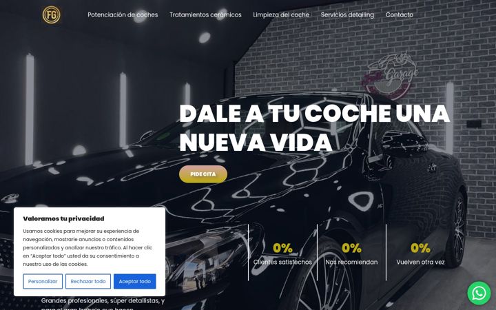 Screenshot of fullgaragedetail.com