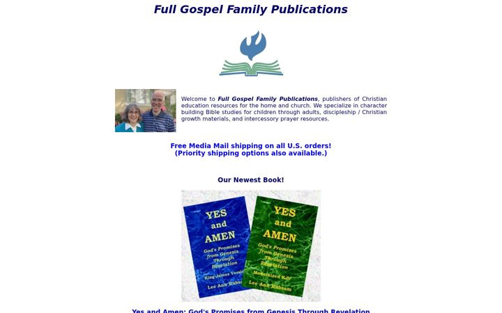 Screenshot of fullgospelfamily.com