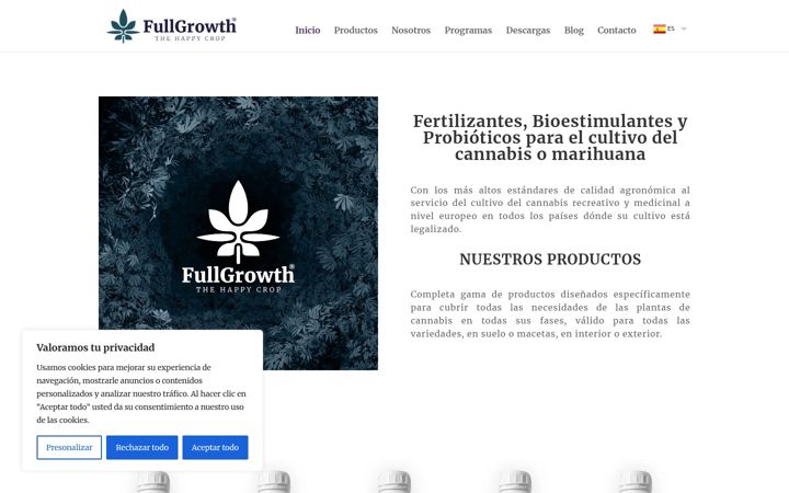 Screenshot of fullgrowth.eu