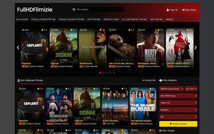 Screenshot of fullhdfilmizle.mom