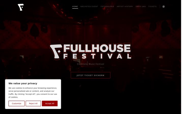 Screenshot of fullhouse-festival.de