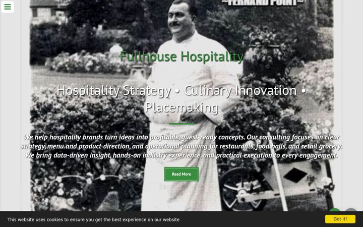 Screenshot of fullhousehospitality.com