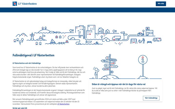 Screenshot of fullmaktigeval.se