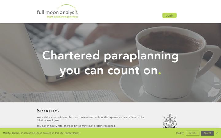 Screenshot of fullmoonanalysis.co.uk