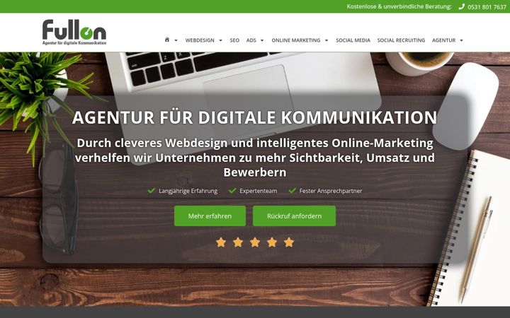 Ekraanipilt saidist fullon.de