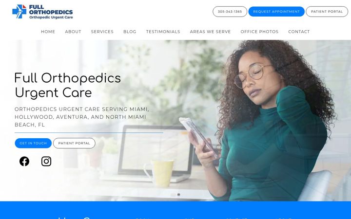 Screenshot of fullorthopedics.com