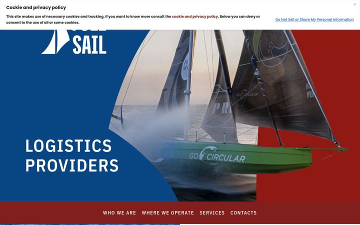 Screenshot of fullsail-logistics.com