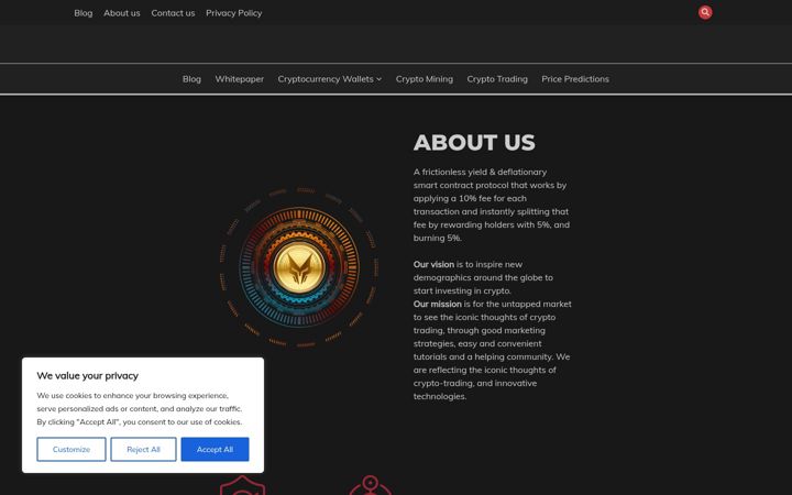 Screenshot of fullsendtoken.net