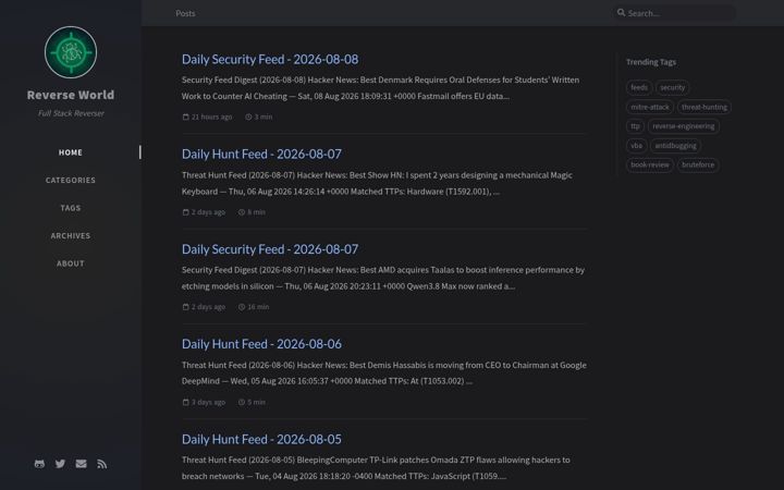 Screenshot of fullstackreverser.com