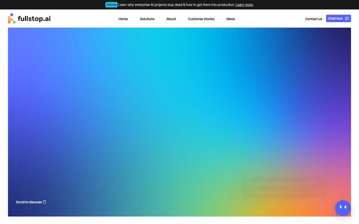 Screenshot of fullstop.ai