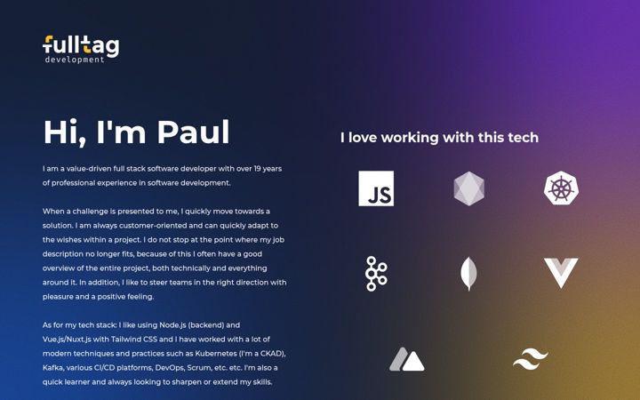 Screenshot of fulltag.dev