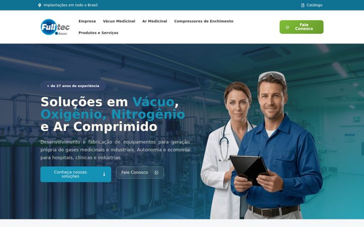 Screenshot of fulltecgases.com.br