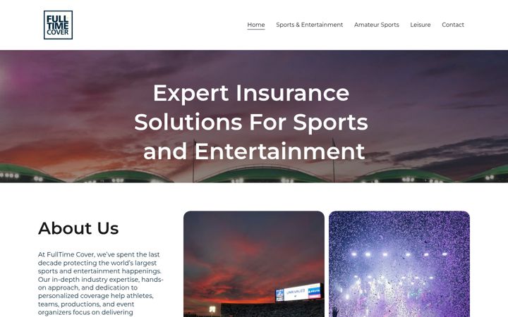 Screenshot of fulltimecover.com