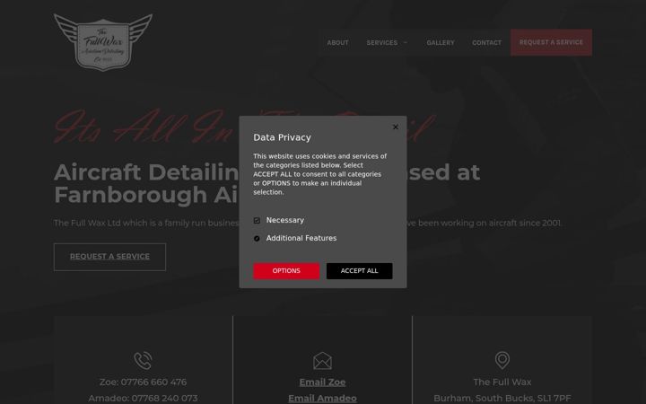 Screenshot of fullwax.com