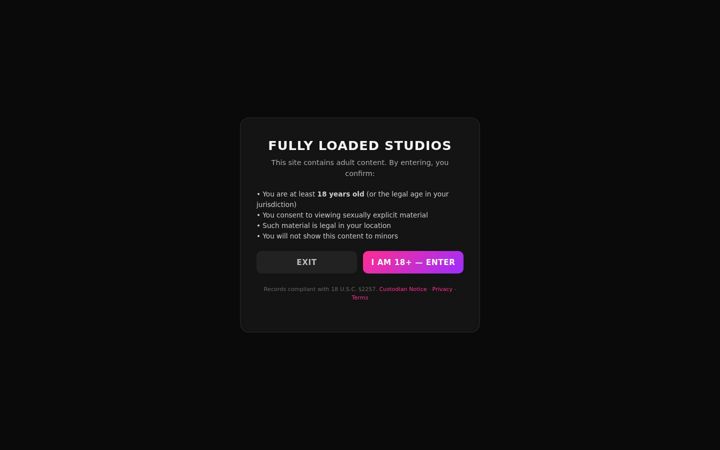 Screenshot of fullyloadedstudios.com
