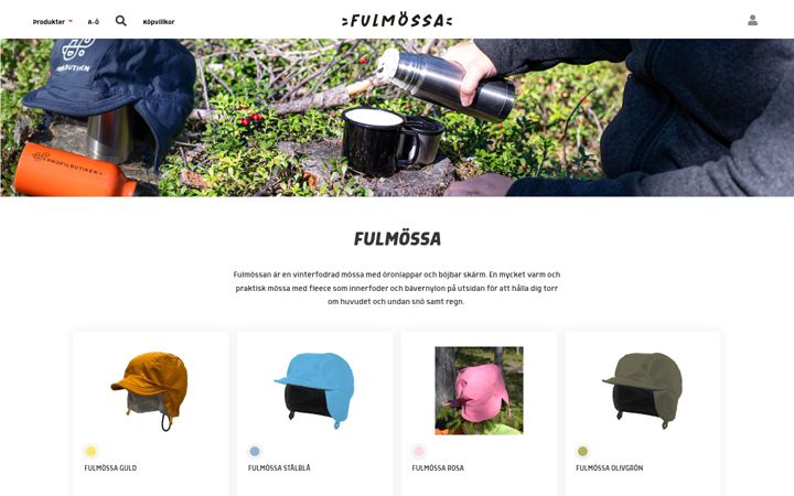 Screenshot of fulmossa.se