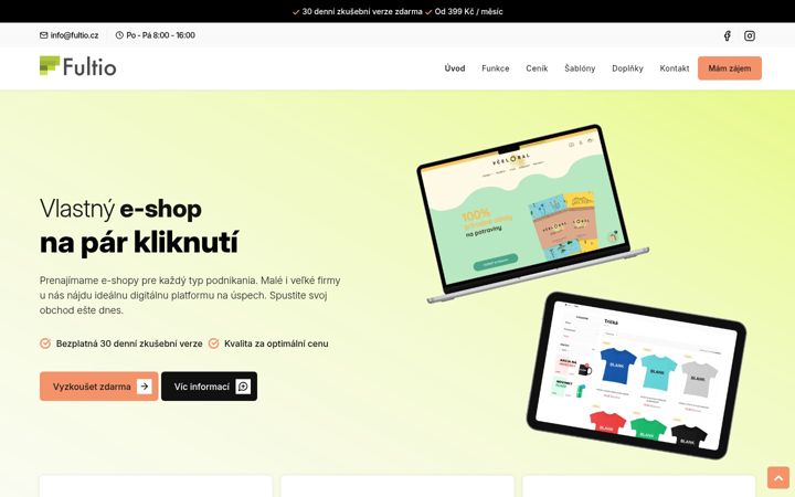 Screenshot of fultio.cz