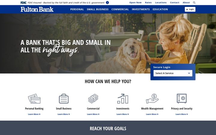 Screenshot of fultonbank.com