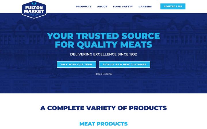 Screenshot of fultonmarket-chicago.com