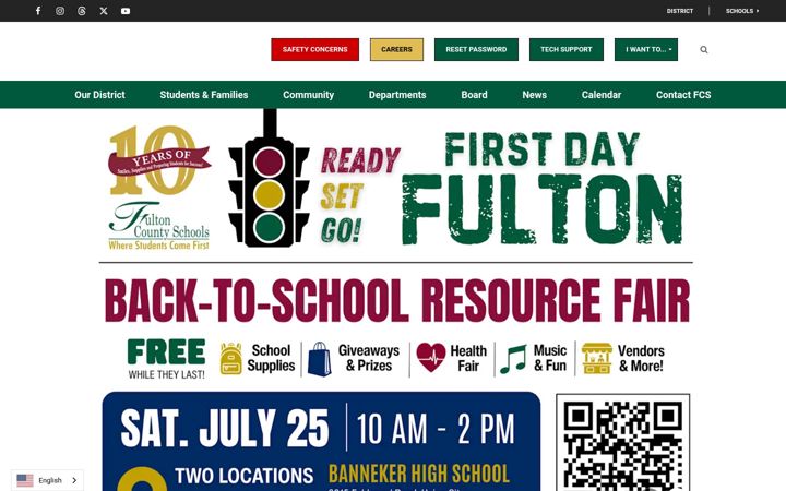 Screenshot of fultonschools.org