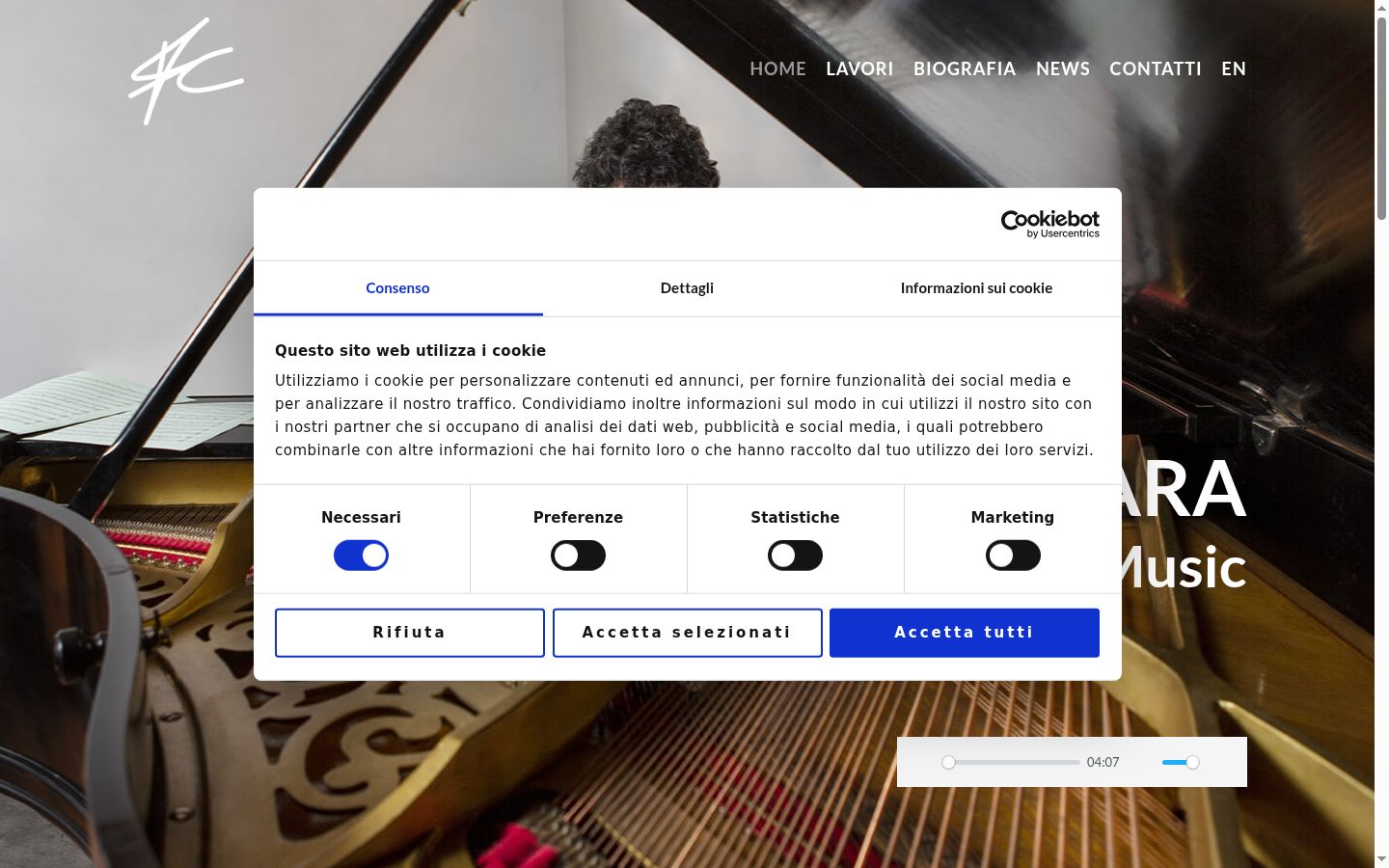 Snimka zaslona bannera za privolu prikazanog prije bilo kakve interakcije
