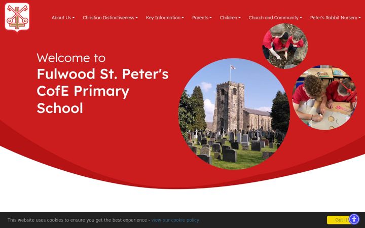 Screenshot of fulwoodstpeters.co.uk
