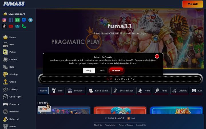 Screenshot of fuma33.com