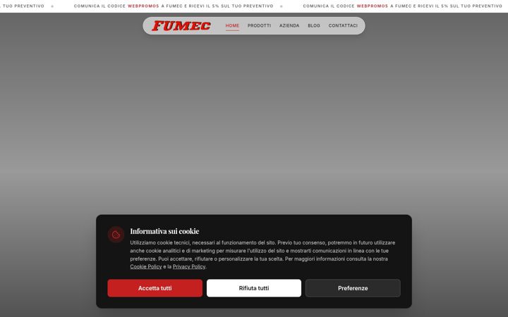 Snímek obrazovky fumec.it