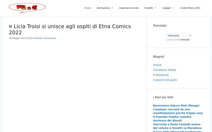 Screenshot of fumetti-anime-and-gadget.com